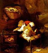 Sir Edwin Landseer The Cats Paw Sweden oil painting artist